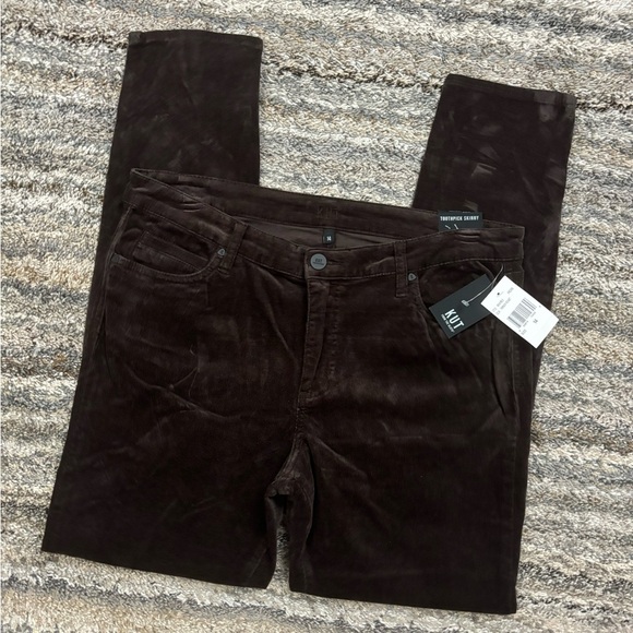 KUT From The Kloth Corduroy Toothpick Skinny Jeans Sz 14 NWT | KUT Skinny Jeans- - Picture 3 of 15